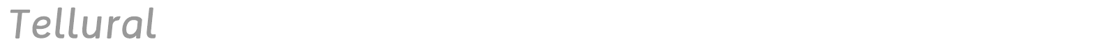 Tellural font preview